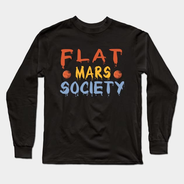 Flat Mars Society Long Sleeve T-Shirt by Simplybollo